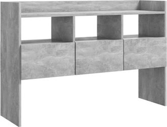 vidaXL Vidaxl - Aparador de madera contrachapada gris hormigón 105x30x70 cm