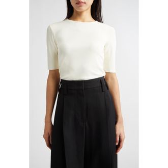 Jil Sander Classic Crewneck T-Shirt in Chalk at Nordstrom, Size 4 Us