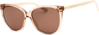 Anne Klein AK7085 204 Womens Sunglasses Brown Size 57