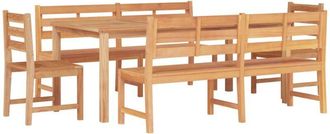 vidaXL Furniture Limited - Juego De Comedor Para Jard&iacute;n 5 Piezas Madera