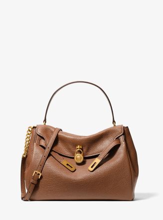 Michael Kors Hamilton Moderne Large Textured Leather Slouchy Satchel