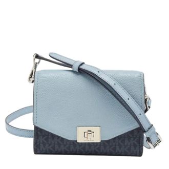 Michael Kors Pre-owned Cross Body Bags, female, Blue, Size: ONE SIZE Pre-owned Leather shoulder-bags