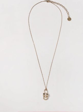 Ferragamo Collana Gancini Ferragamo in ottone con ciondolo