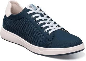 Florsheim Mens Heist Knit Lace To Toe Sneaker Shoe In Navy