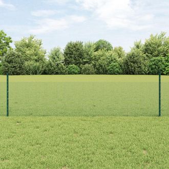 Berkfield Home Welded Wire Fence with 22 U Posts Green 0.5x50 m Steel