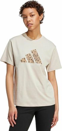 adidas T-shirt met groot luipaardlogo