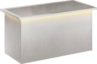 vidaXL Jardinera Para Jard&iacute;n Con Luces Led Plateado 40 X 80 X 40 Cm Vidaxl