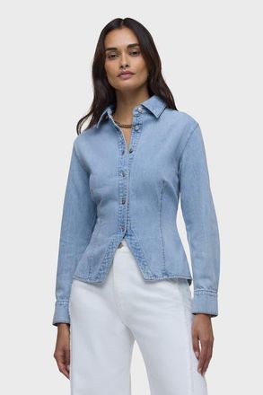 Hudson Button-Up Long Sleeve in Pools at Nordstrom, Size X-Small
