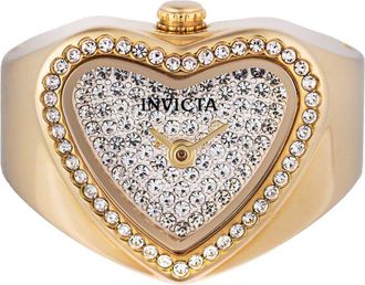 Invicta Mini 49577 Dames Horloge - Quartz Uurwerk - Roestvrij Staal met zilveren Wijzerplaat - 18mm