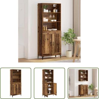 vidaXL vidaXL Credenza da soggiorno - Credenza 2 pcs Legno vecchio Legno multistrato