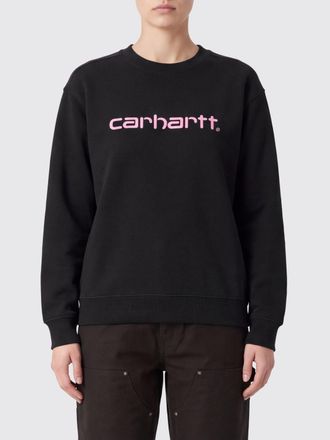 Carhartt Work in Progress Felpa girocollo in misto cotone con logo a contrasto e spalle cadute