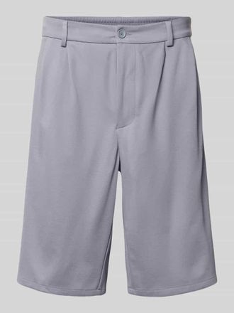 HUGO BOSS Relaxed Fit Bermuda aus Viskose-Mix Modell SH_UNION PLEAT in Rauchblau, Gr&ouml;&szlig;e 46
