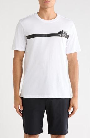 DKNY Graphic Print T-Shirt in White at Nordstrom Rack, Size X-Large