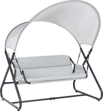 Beliani Columpio Metal Gris claro