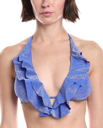 Shoshanna Ruffle Halter Swim Top