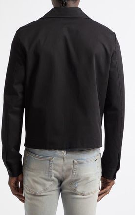Amiri Script Collar Cotton Jacket in Black at Nordstrom, Size 46