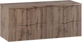 Petits Meubles Mueble bajo lavabo encimera estratificado marr&oacute;n