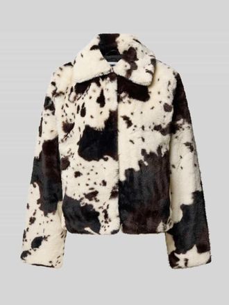 Noisy May Jacke mit Kunstfellbesatz Modell EVE in Ecru, Größe M