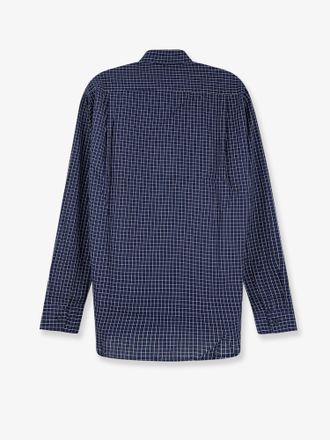 Walk In Paris Cotton Plaid Shirt - Blue