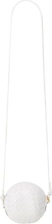 Bottega Veneta Tassen, Dames, Wit, ONE Size, Leer, Ronde Schoudertas