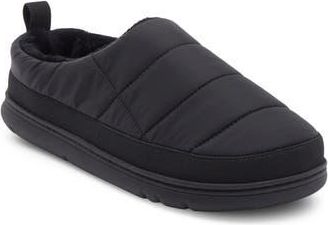 Darius Faux Fur Lined Quilted Clog Slipper in Black at Nordstrom Rack, Size Small