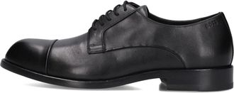 HUGO BOSS Schoenen, Heren, Zwart, 44 EU, Wol, Stijlvolle heren nette schoenen Tayil-l_derb