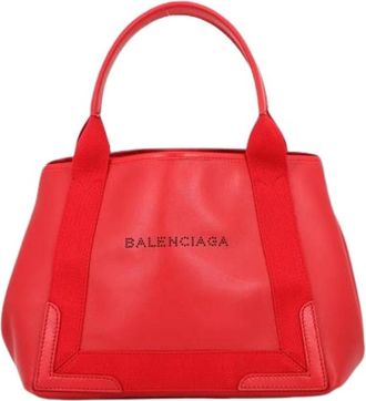 Balenciaga Pre-owned Vintage Tote Bag - Dames - Vintage Handtas - Rood - ONE Size - Leer - Vintage
