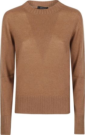 Aragona Ribbed Cashmere Crewneck Sweater