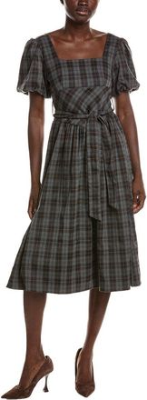 NVLT Nvlt Balloon Sleeve Midi Dress