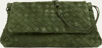 Bottega Veneta Giorno Suede Drawstring Shoulder Bag