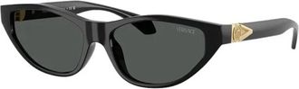Versace Zonnebrillen - Dames - Zonnebrillen - Zwart - 55 MM - Accessoires