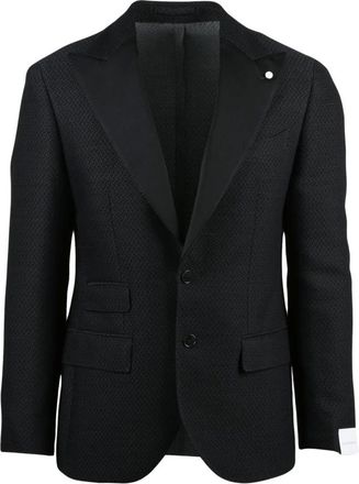 Luigi Bianchi Mantova Hombre, Trajes, Negro, Talla: M