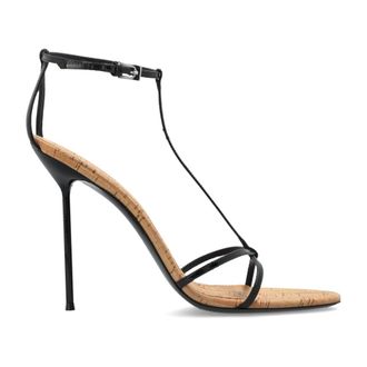 PARIS TEXAS High Heel Sandals, female, Black, Size: 8 1/2 US Lidia High-Heeled Sandals