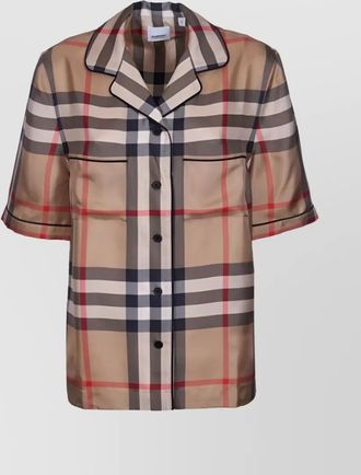 Burberry silk printed shirt