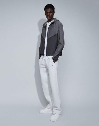 Nike Tech Shori giacca windrunner in maglia con zip integrale multigrey-Grigio
