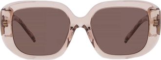 Tory Burch Brown Square Ladies Sunglasses TY7218U 195473 54