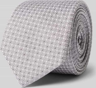 HUGO BOSS Krawatte aus Seiden-Mix in Silber, Gr&ouml;&szlig;e 1