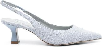 Roberto Festa Milano Pumps Arabel con cinturino posteriore 60mm - Blu