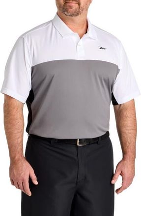 Reebok Big & Tall Colorblocked Polo Shirt V2 in Grey at Nordstrom, Size Xx-Large
