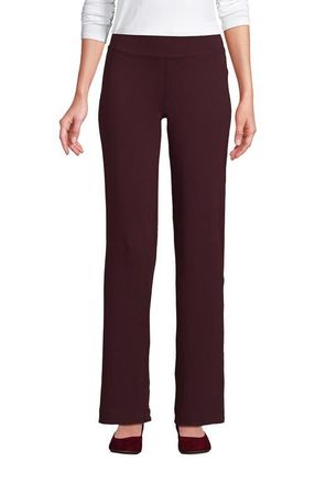Lands End Starfish Mid Rise Straight Leg Pants in Lush Burgundy at Nordstrom, Size X-Large Tall