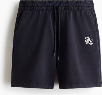 H&M Relaxed Fit Shorts in Navy Blue at Nordstrom, Size Xx-Large