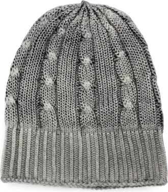 Avant Toi Hat Cashmere Hand Painted Braided And Ribbed