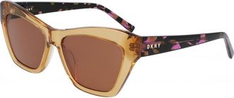 DKNY Womens DK535S-730 DK535S 55 730 Sunglasses - Brown - One Size