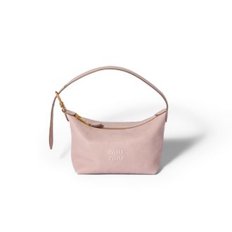 Miu Miu Spirit Nappa Leather Pouch, Woman, Opal
