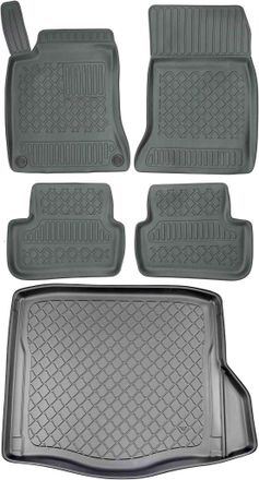 OEM Juego De Alfombrillas Para Coche Y Maletero Para Mercedes Cla C117 Sed&aacute;n (de Marzo De 2013 A Marzo De 2019)