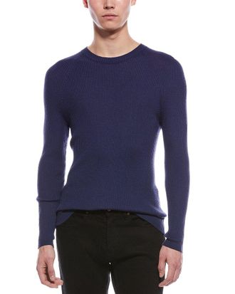 Raffi Raglan Wool-Blend Crewneck Sweater