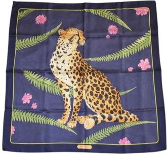 Ferragamo Pre-owned Scarves, female, Multicolor, Size: ONE SIZE Pre-owned Silk Scarf