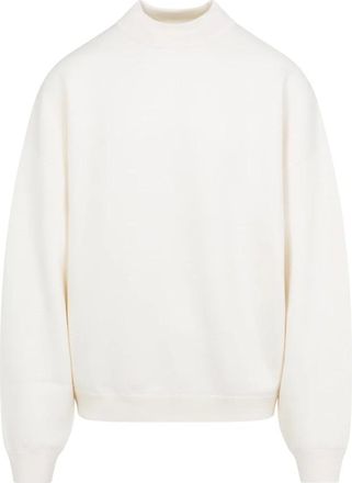 Fear of God Double Knit Mockneck Sweater - Heren - Sweatshirts & Hoodies - Wit - Maat: L Katoen