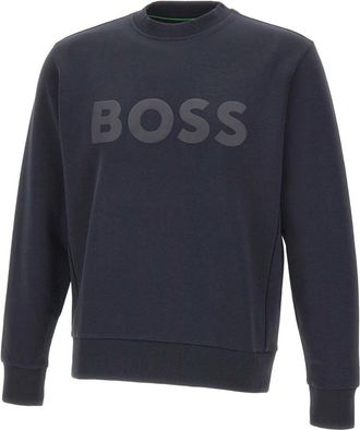 HUGO BOSS Salbo Sweatshirt - Heren - Sweatshirts - Blauw - 2XL - Katoen - Hoodies & sweatvesten