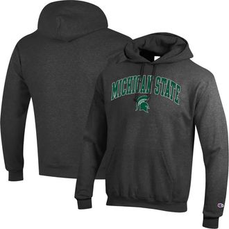 Champion Mens Champion Heather Charcoal Michigan State Spartans Arch Over Logo Pullover Hoodie at Nordstrom, Size Xx-Large